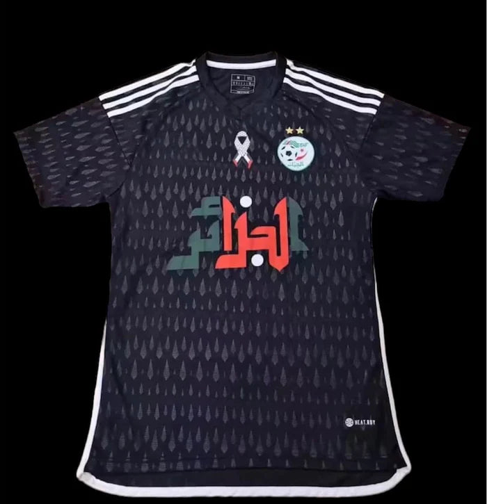 Maillot Algérie saison 2023-2024 nouvelle édition noir Palestine